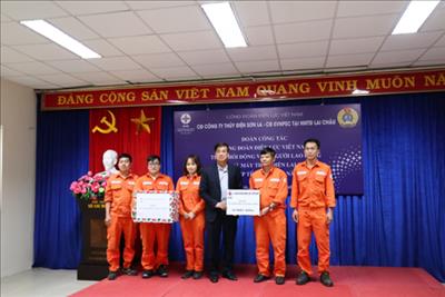 Công đoàn Tập đoàn Điện lực Việt Nam tới thăm làm việc và chúc Tết CBCNV tại Nhà máy Thủy Điện Lai Châu nhân dịp Tết Nguyên Đán Quý Mão 2023