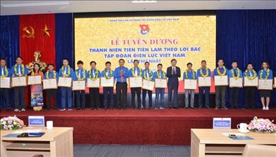 Tuyên dương 65 Đoàn viên Thanh niên tiên tiến toàn Tập đoàn Điện lực Việt Nam