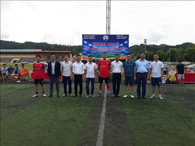 Lễ khai mạc giải đá bóng thường niên lần thứ VI năm 2022 tại EVNPSC Sơn La